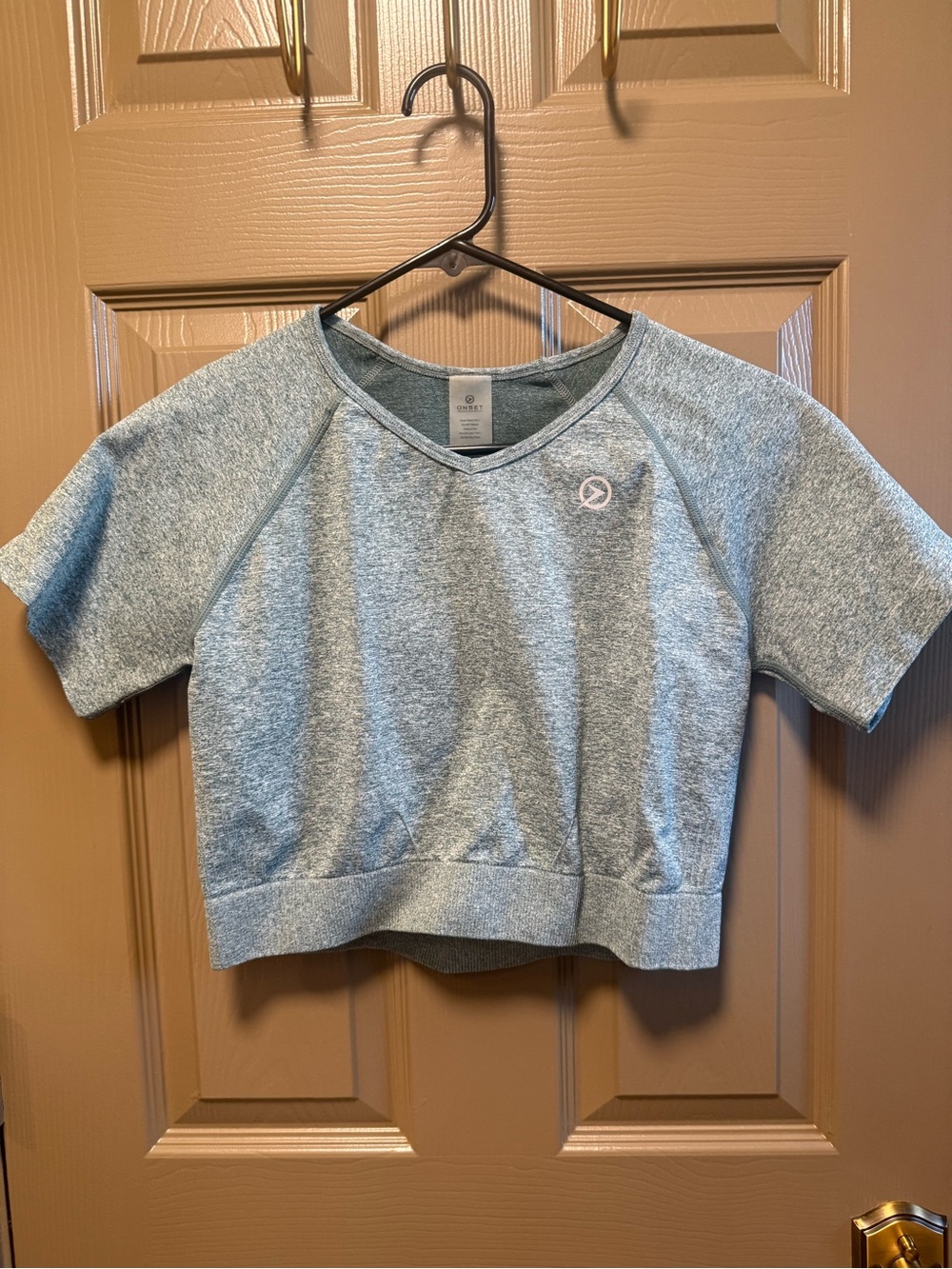 Onset Heather Green Short Sleeve Active Sweatshirt